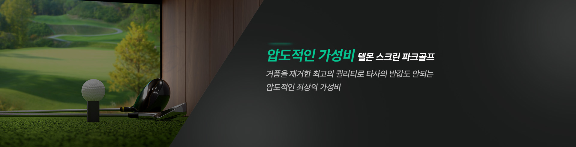 타사의 반값도 안되는 압도적인 가성비 텔몬 스크린 파크골프